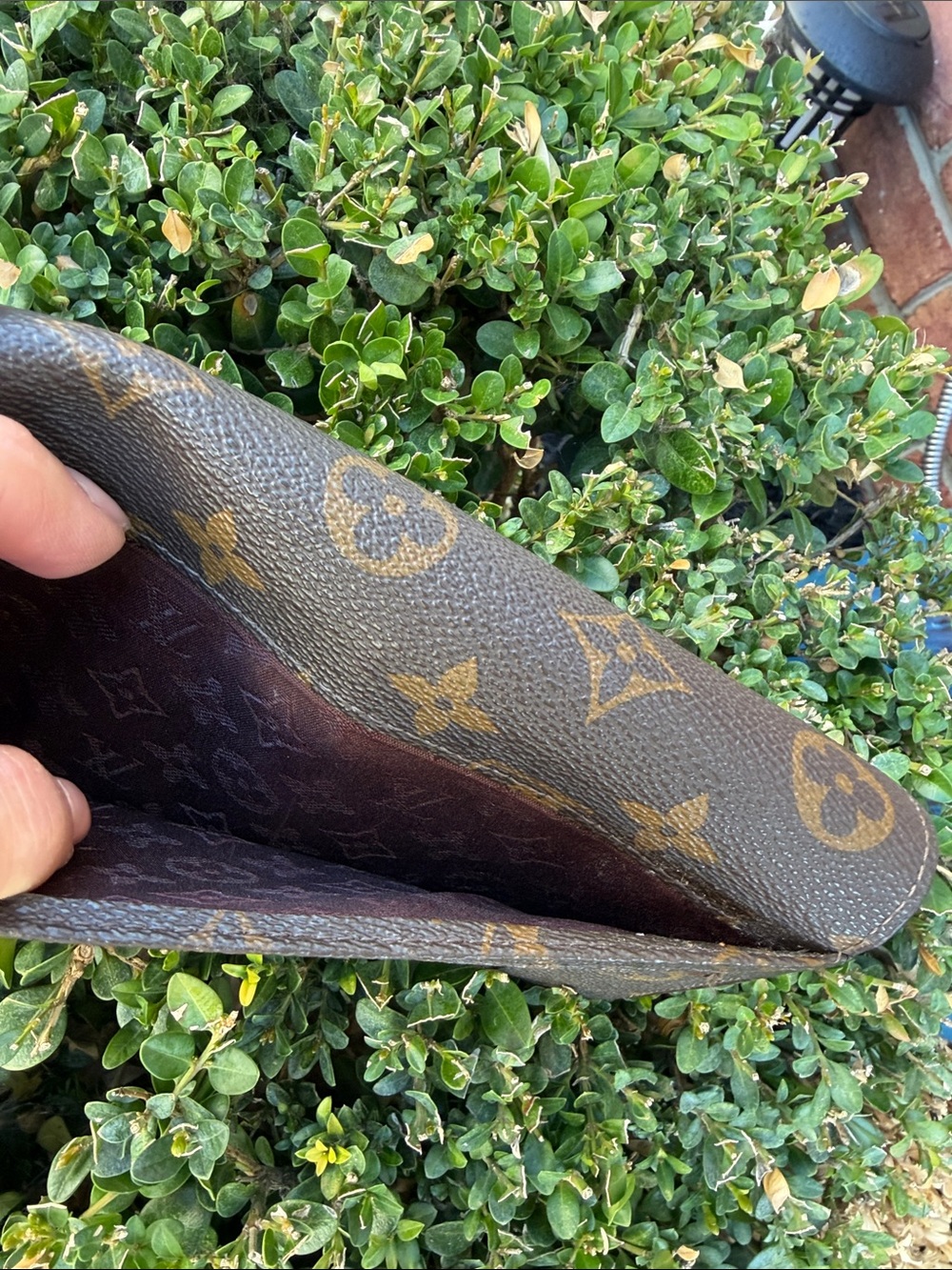 Louis Vuitton Monogram Continental Wallet with Orange Interior - Picture 7 of 12
